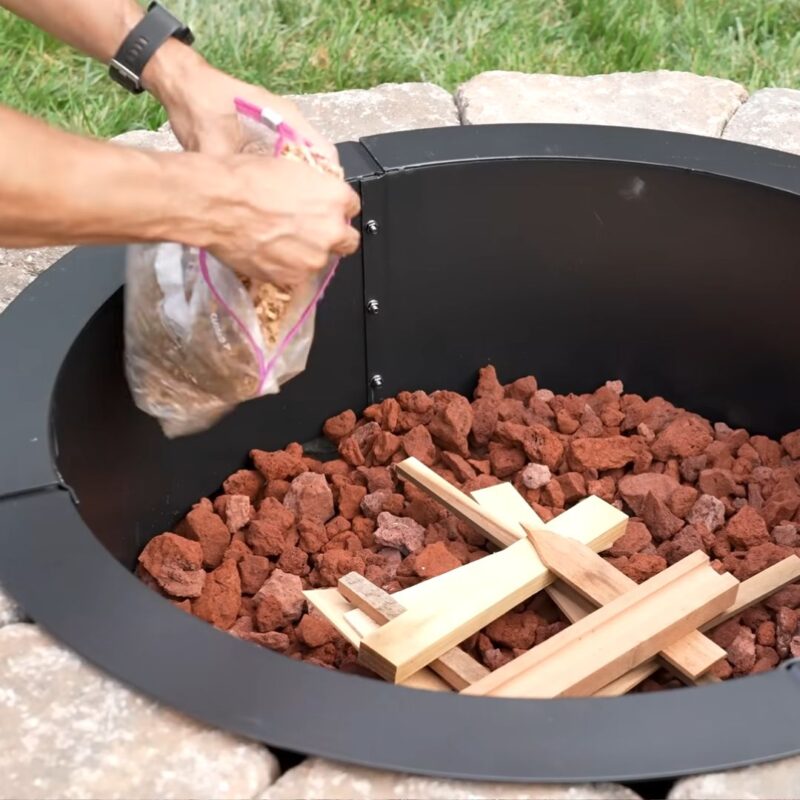 cooking over fire pit